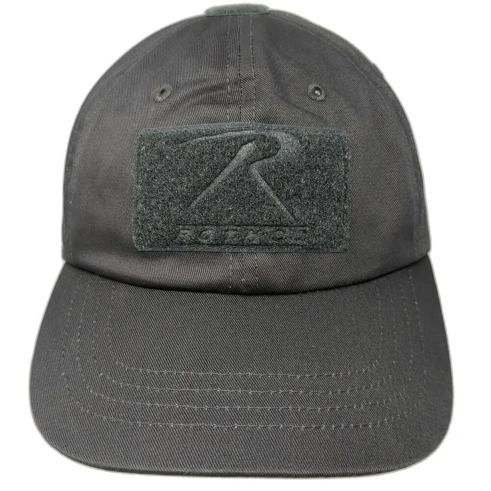 Rothco Baseball Cap Gray One Size Hook Loop Tactical Patch Adjustable Hat